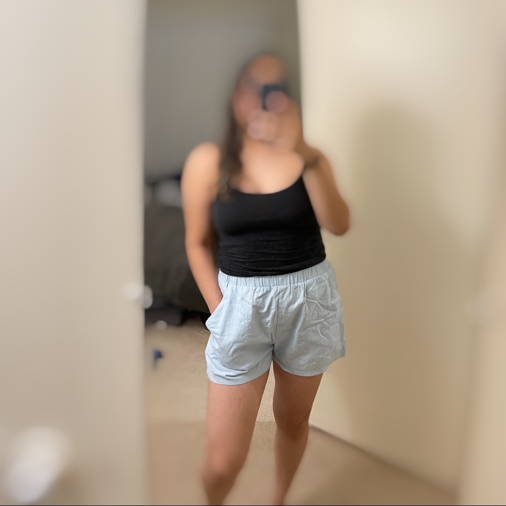 Blue shorts